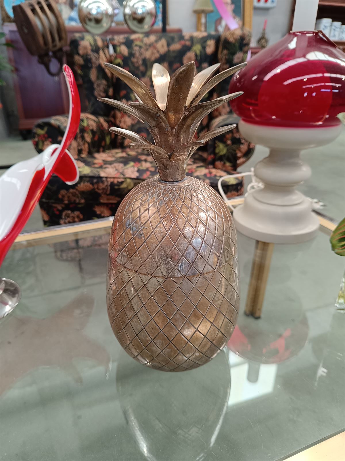 Piña decorativa años 70 - Imagen 1