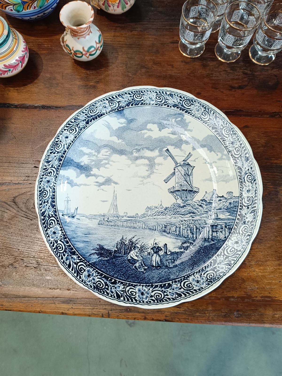 Plato cerámica Boch Molino - Imagen 1