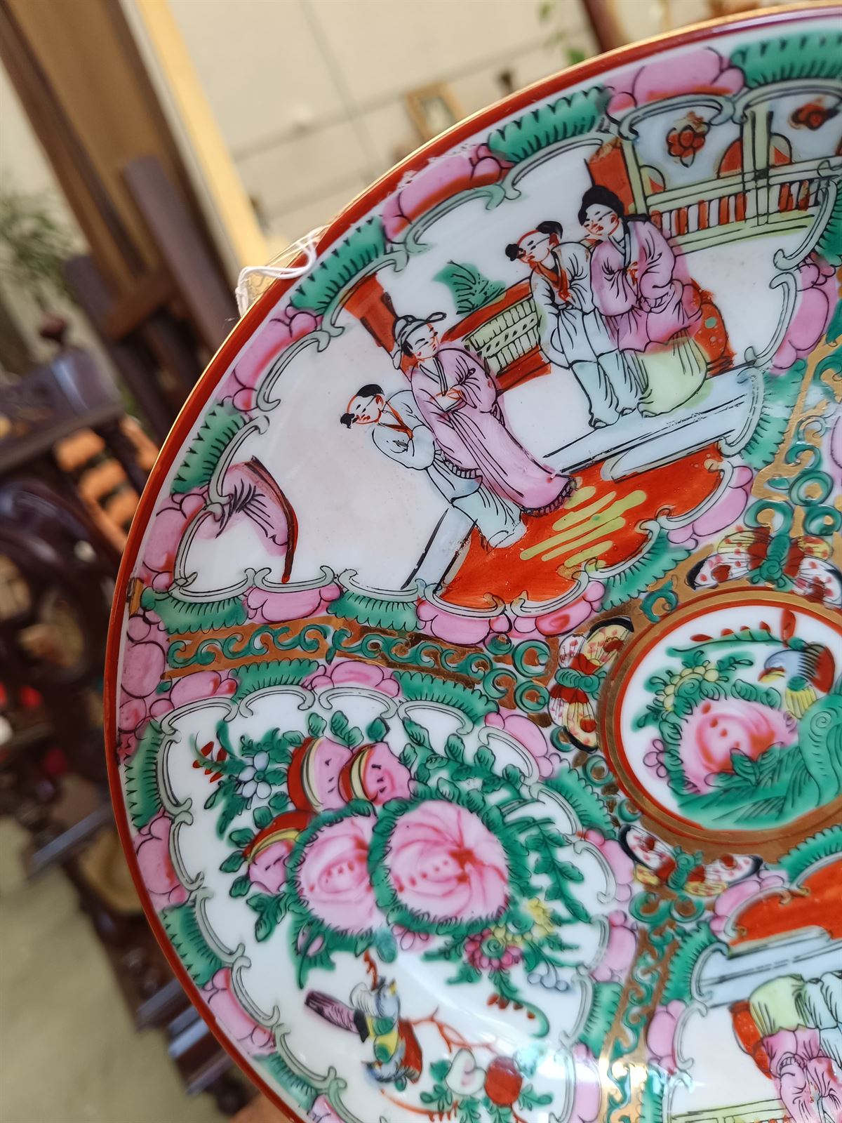 Plato cuenco Macao porcelana - Imagen 2