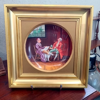 Plato porcelana S.XX - Imagen 1