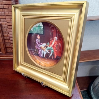 Plato porcelana S.XX - Imagen 2