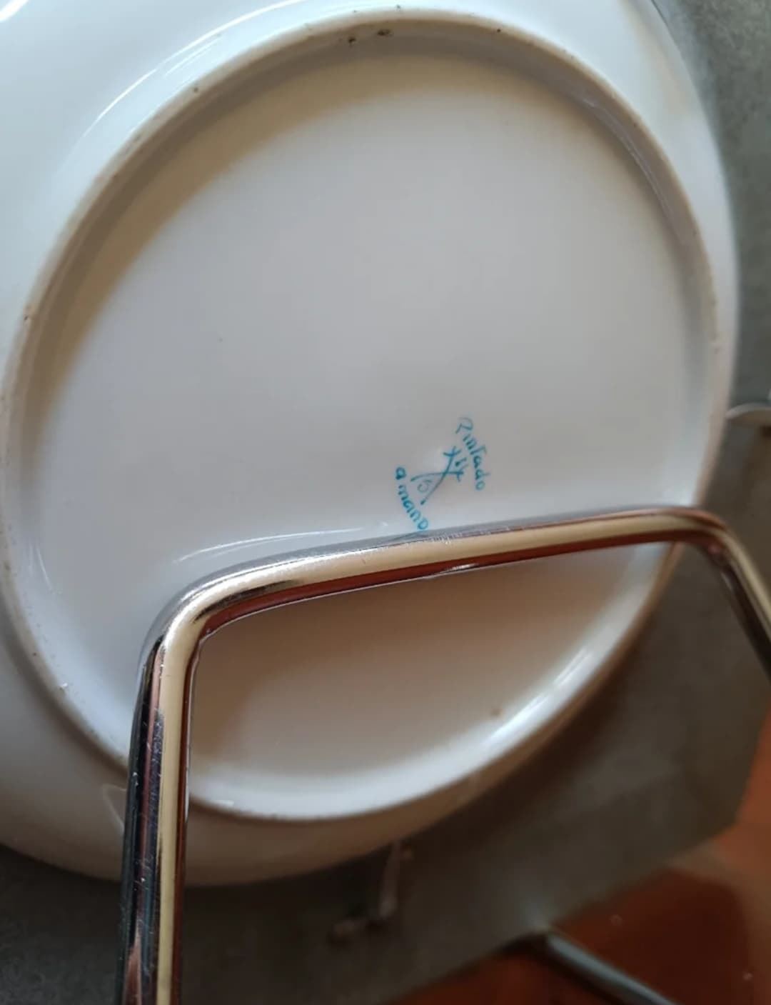 Plato porcelana S.XX - Imagen 8