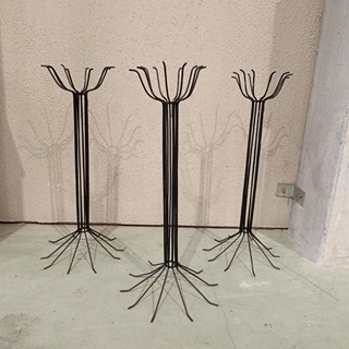 Portamaceta de metal años 50 - Imagen 1