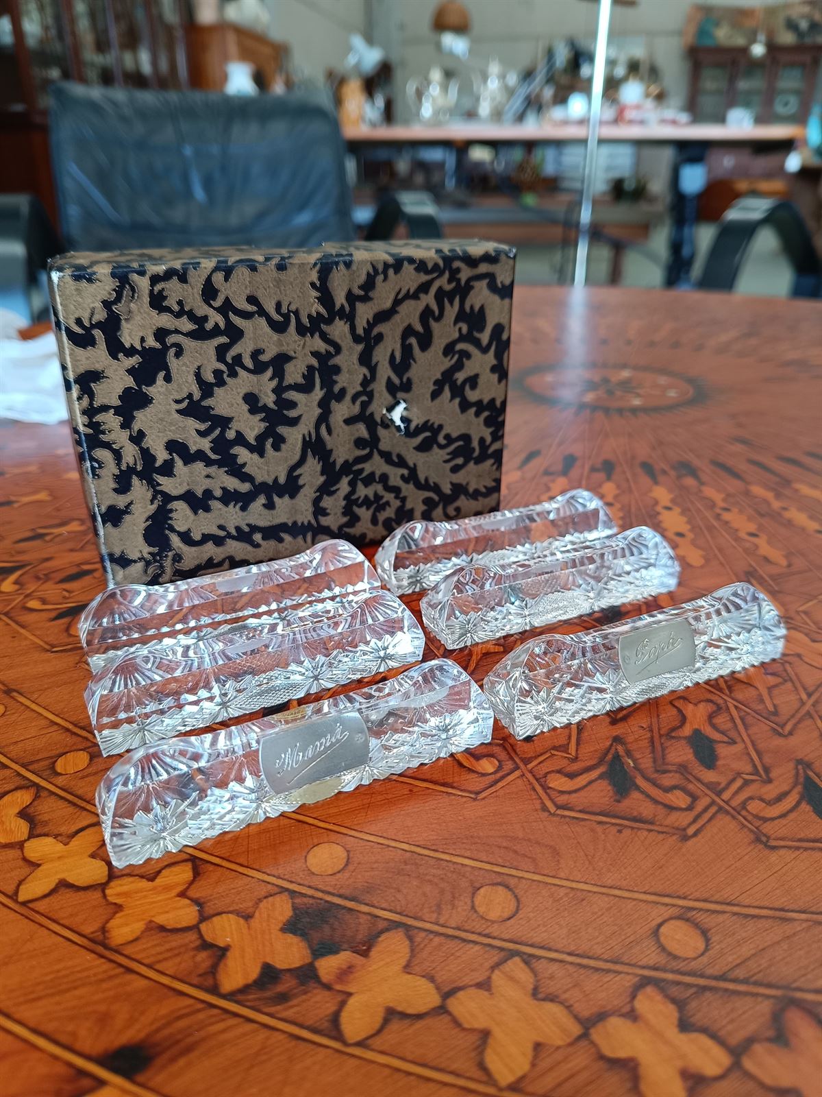 Posa Cubiertos cristal y plata - Imagen 1