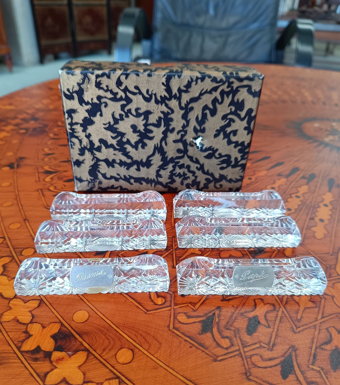 Posa Cubiertos cristal y plata - Imagen 2