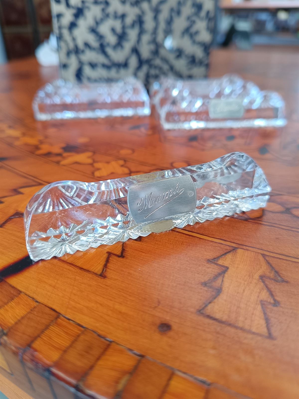 Posa Cubiertos cristal y plata - Imagen 3