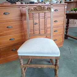 Silla antigua en madera de roble - Imagen 2