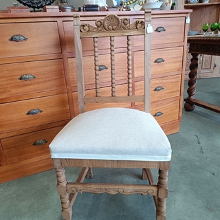 Silla antigua en madera de roble - Imagen 2