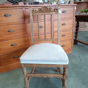 Silla antigua en madera de roble - Imagen 2
