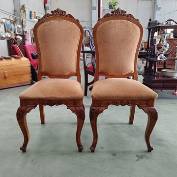 Silla butaca en madera de castaño - Imagen 1