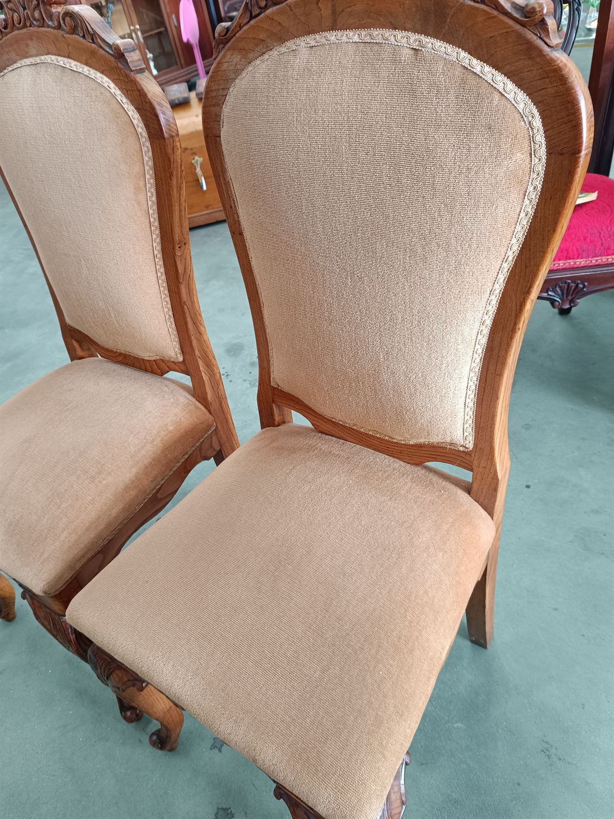 Silla butaca en madera de castaño - Imagen 2