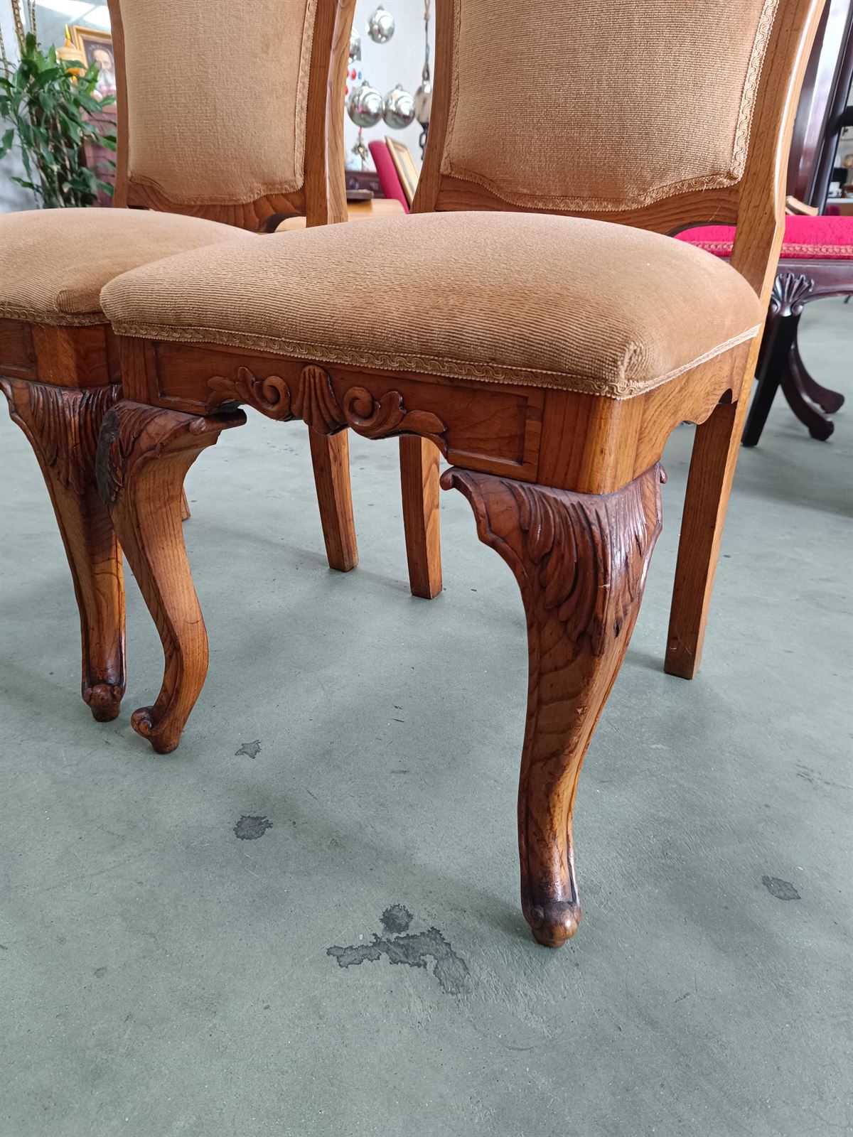 Silla butaca en madera de castaño - Imagen 4