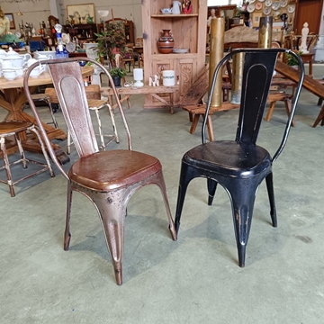 Silla industrial estilo Tolix - Imagen 1