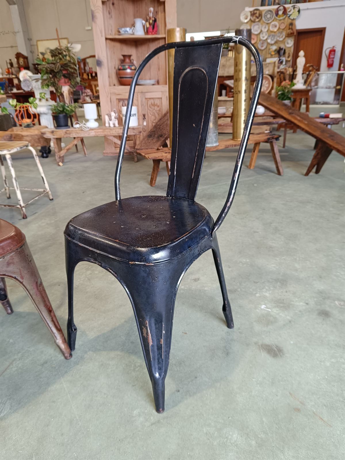 Silla industrial estilo Tolix - Imagen 3