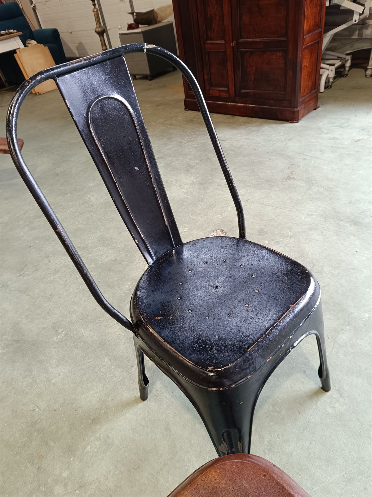 Silla industrial estilo Tolix - Imagen 4