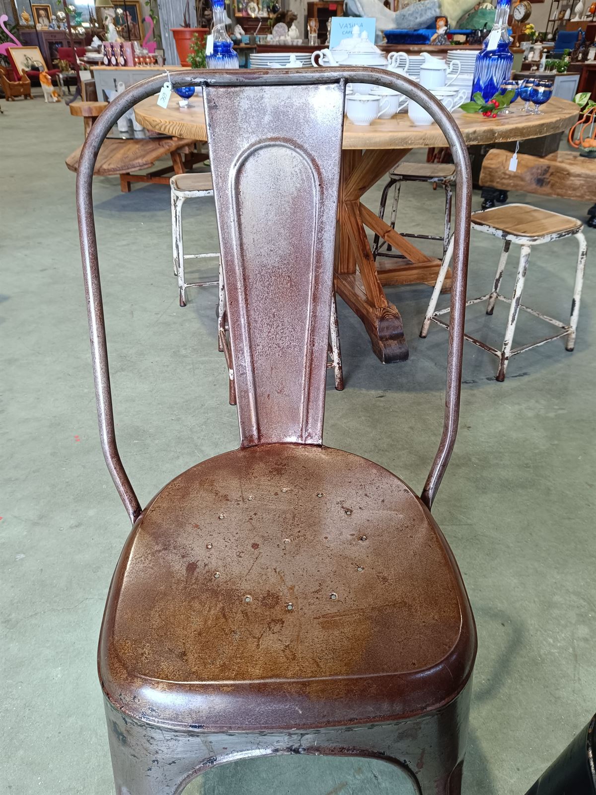 Silla industrial estilo Tolix - Imagen 5