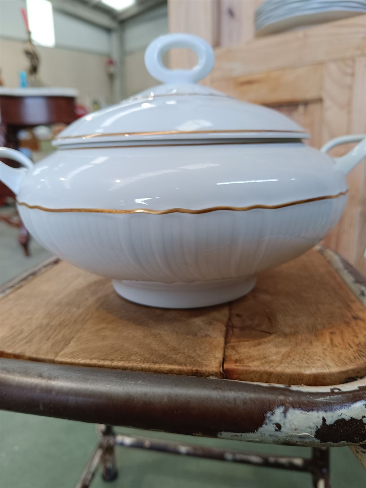 Sopera de porcelana Irabia Versalles - Imagen 2