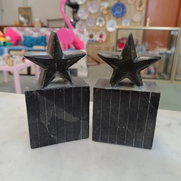 Sujetalibros estrella de mármol - Imagen 1