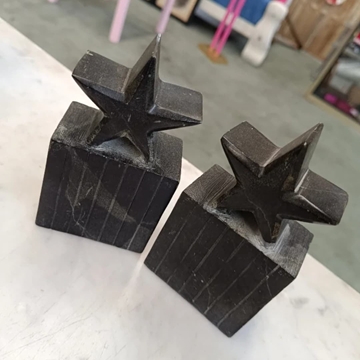 Sujetalibros estrella de mármol - Imagen 2