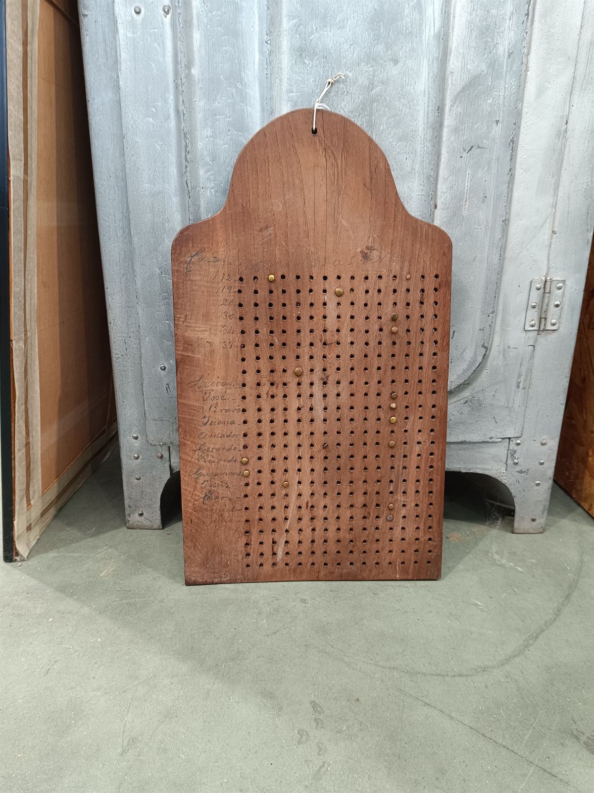 Tabla marcador antiguo de madera - Imagen 2