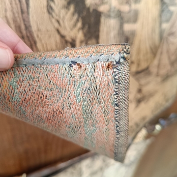 Tapiz antiguo Niñas con Perros - Imagen 2