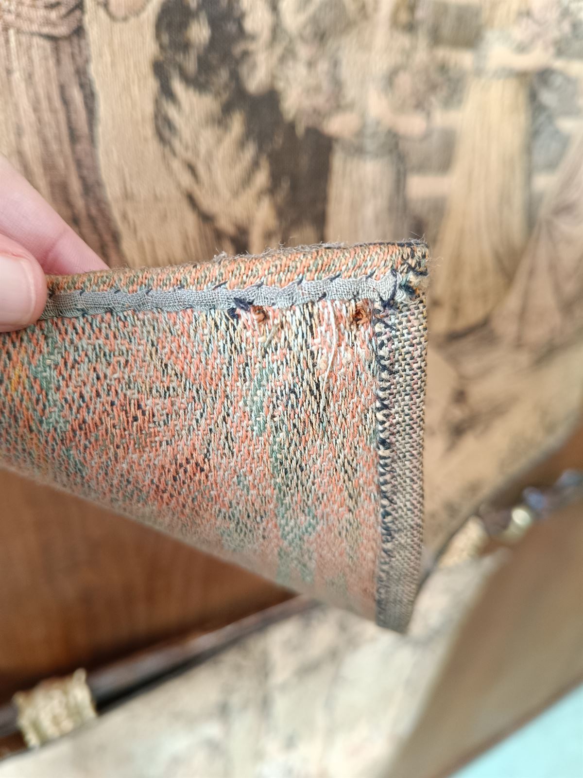 Tapiz antiguo Niñas con Perros - Imagen 5